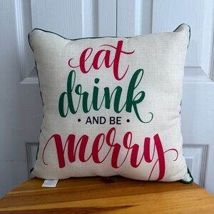 Mainstays eat drink and be merry pillow